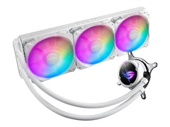 ASUS ROG Strix LC II 360 ARGB White Edition all-in-one liquid CPU cooler with Aura Sync