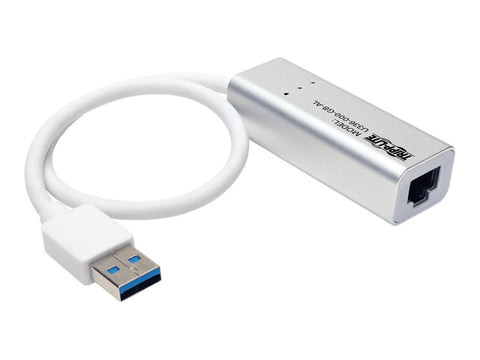 EATON TRIPPLITE USB 3.0 SuperSpeed to Gigabit Ethernet NIC Network Adapter 10/100/1000 Plug and Play Aluminum