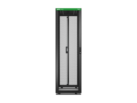 APC Easy Rack 42Ux600x1200 with Roof castors feet and 4Brackets No Side panels Bottom black