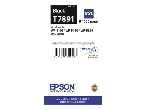EPSON 1LB T7891 ink cartridge black extra high capacity 4.000 pages 1-pack