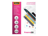 FELLOWES LAMINATING POUCH A4 250MIC 100PK