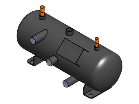 APC Flooded Receiver 20L 219mm diameter 640mm length PED with heater down to -20C
