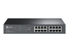 TP-LINK 16-Port Gigabit Desktop/Rackmount PoE+ Easy Smart Switch 16 Gigabit RJ45 ports including 8 PoE+ ports 110W PoE Power supply