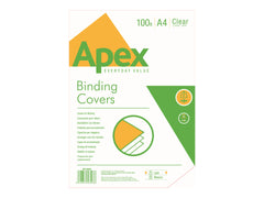 FELLOWES APEX CLEAR PVC COUV LIGHTWEIGHT 100