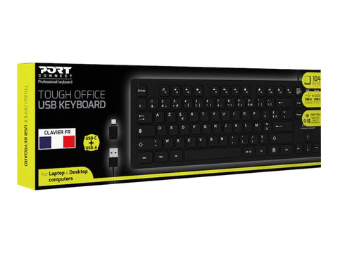 PORT DESIGNS Office Keyboard Tough Wired (FR)