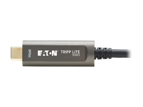 EATON TRIPPLITE USB-C AOC Cable M/M - USB 3.2 Gen 2 10 Gbps Plenum-Rated Fiber Active Optical Cable - Black 10m
