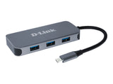 D-LINK 6in1 USB-C Mini Docking Station
