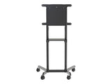 NEOMOUNTS NS-M1250BLACK Support au sol pour écran 37-70p - rotatif - étagère multimédia incluse