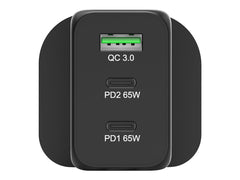 PORT DESIGNS 65W Gan Charger USB-C & USB-A Gallium Nitride Gan Technology More Efficient Smaller Lighter And Less Energy Consuming