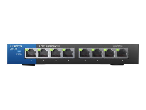 LINKSYS Switch 8 ports Gigabit - Boitier Métal - package retail