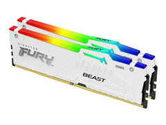 KINGSTON 32Go 6800MT/s DDR5 CL34 DIMM Kit of 2 FURY Beast White RGB XMP