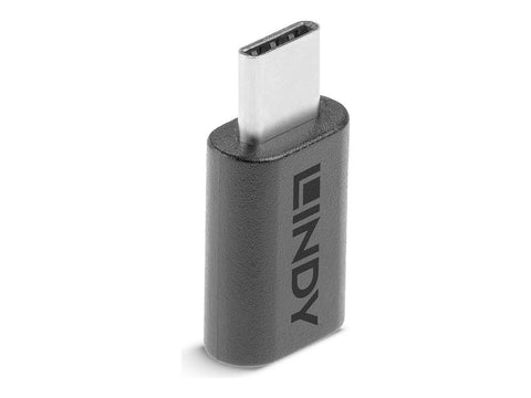 LINDY USB 2.0 Adaptor Type C / Micro-B USB Type C plug / Type Micro-B coupling
