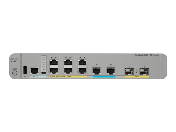 CISCO Catalyst 3560-CX 2 x mGig. 6 x 1G PoE. IP Base