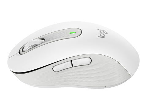 LOGITECH Signature M650 L LEFT Mouse large size left-handed optical 5 buttons wireless Bluetooth 2.4 GHz OFF-WHITE