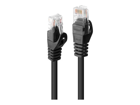 LINDY Basic Cat.6 U/UTP Cable Black 0.3m