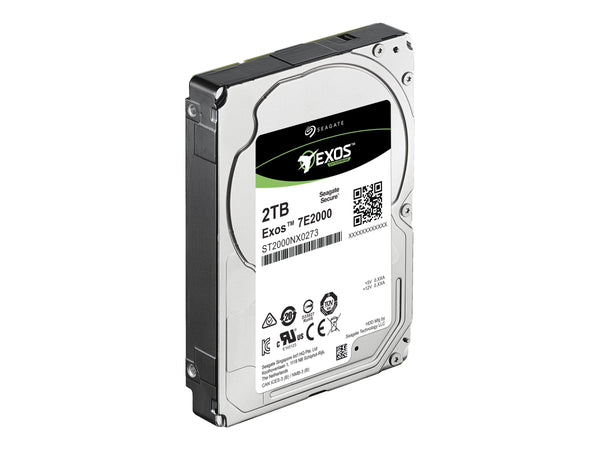 SEAGATE EXOS 7E2000 Enterprise Capacity 2.5 2TB HDD 512Emulation 7200rpm 128MB 2,5inch SAS 12Gb/s 24x7 long-term usage BLK