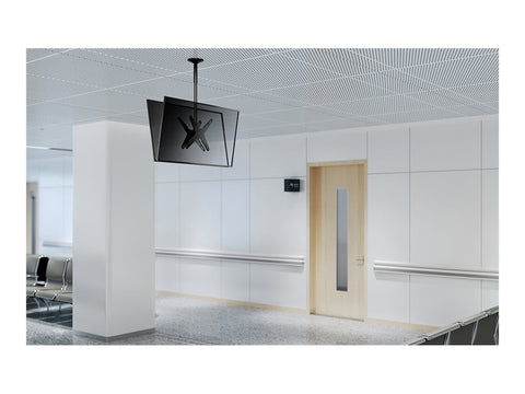 NEOMOUNTS FPMA-C340DBLACK Support de plafond pour écran de 32-75p - h 106-156 cm