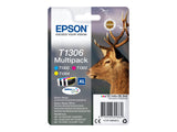 EPSON 1LB T1306 ink cartridge tri-colour extra high capacity 3 x 10.1ml 3-pack RF-AM blister DURABrite Ultra Ink w/s