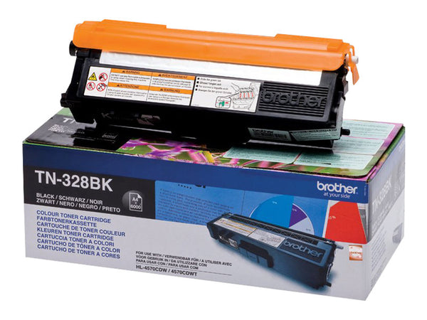 BROTHER TN-328 cartouche de toner noir très haute capacité 6.000 pages pack de 1