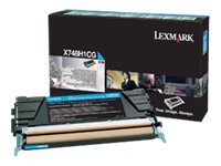 LEXMARK X748 cartouche de toner cyan haute capacité 10.000 pages pack de 1 With returnprogram