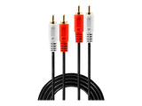 LINDY Audio Cable 2xPhono Stereo 3m 2xRCA Jack male / male gold plated
