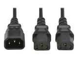 EATON TRIPPLITE Power cable C14 to 2xC13 splitter cable H05VV-F 10A 2M