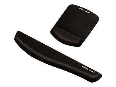 FELLOWES Repose poignet clavier PlushTouch™ - Noir - Antibactérien
