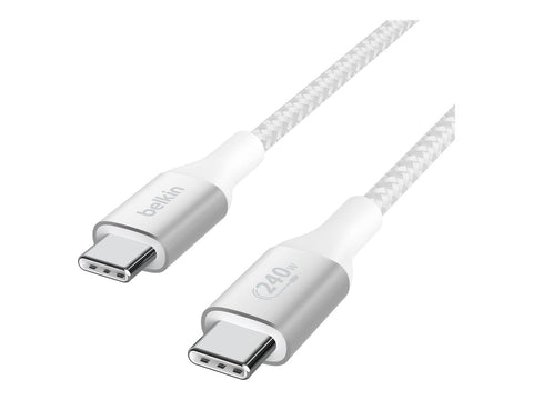 BELKIN Boost Charge 240w USB-C to USB-C Cable 1M White