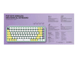 LOGITECH POP Keys Wireless Mechanical Keyboard With Emoji Keys - DayDream Mint Central (FR)
