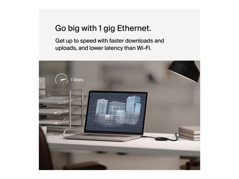 BELKIN USB-C Ethernet Adapter 100W PD