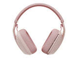 LOGITECH Zone Vibe 100 Headset full size Bluetooth wireless rose