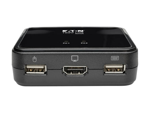 EATON TRIPPLITE 2-Port USB/HD Cable KVM Switch with Audio/Video Cables and USB Peripheral Sharing