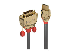 LINDY 2m Gold HDMI to DVI-D Cable HDMI to DVI-D 18+1 connector