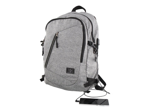 TNB WILD - Backpack with multiple pockets - mottled grey