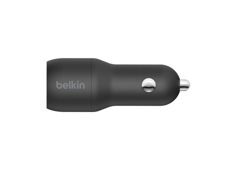 BELKIN BOOST CHARGE 24W 12w x 2 USB-A Dual Car Charger Black