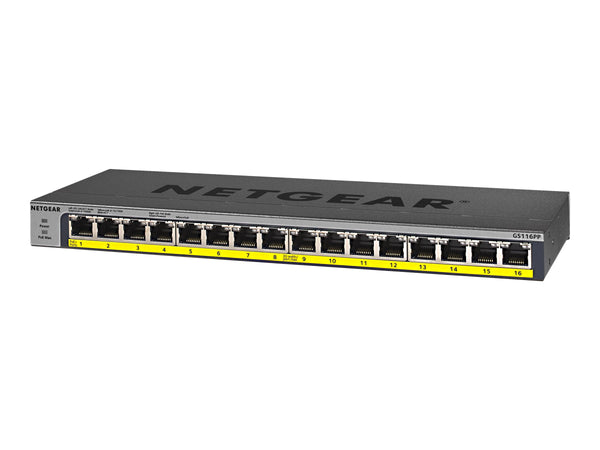 NETGEAR 16PT POE/POE+GIGABIT UNMANAGED SWITCH
