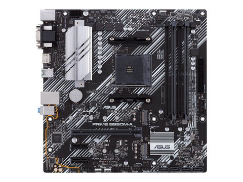 ASUS PRIME B550M-A mATX MB dual M.2 PCIe 4.0 1Gb Ethernet HDMI/D-Sub/DVI SATA 6Gbps USB3.2 Gen 2 Type-A