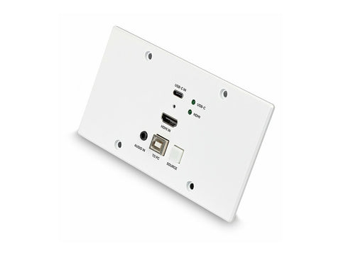 LINDY 150m HDMI and TypeC HDBT EU WallPlate KVM Extender