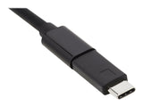 EATON TRIPPLITE USB-C to DisplayPort Bi-Directional Active Adapter Cable M/M 4K 60 Hz HDR Locking DP Connector 3 ft. 0.9m