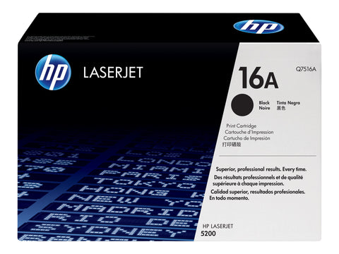 HP 16A original LaserJet Toner cartridge Q7516A black standard capacity 12.000 pages 1-pack