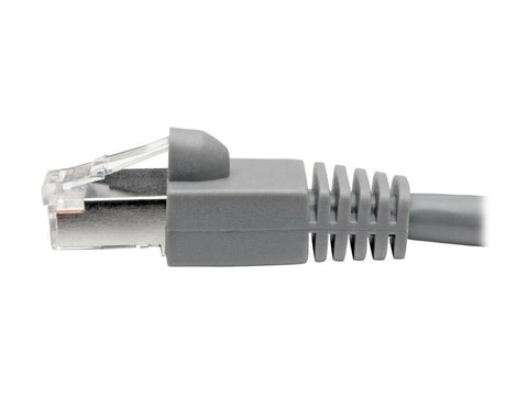 EATON TRIPPLITE Cat6a 10G-Certified Snagless Shielded STP Ethernet Cable RJ45m/M PoE Gray 7 ft. 2.13m