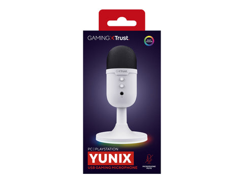 TRUST Microphone streaming YUNIX - White