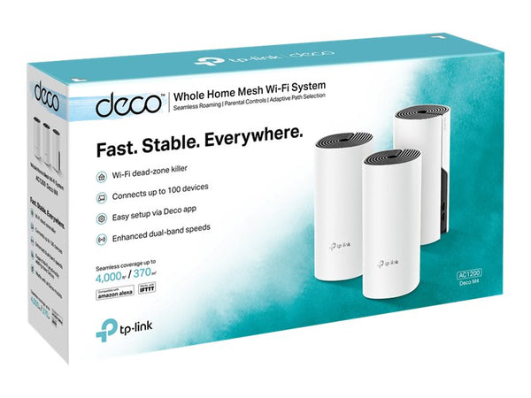 TP-LINK AC1200 Whole-Home Mesh Wi-Fi System Qualcomm CPU 867Mbps at 5GHz+300Mbps at 2.4GHz 2 Gigabit Ports 2 internal antennas