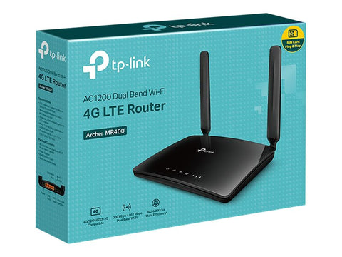 TP-LINK AC1200 Wireless Dual Band 4G LTE Router build-in 4G LTE modem support LTE-FDD/LTE-TDD/DC-HSPA+/HSPA+/HSPA/UMTS/EDGE/GPRS/GSM