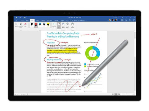 MICROSOFT Surface Pen - Stylet - 2 boutons - Bluetooth 4.0 - Pile AAAA - Surface Pro - Platine