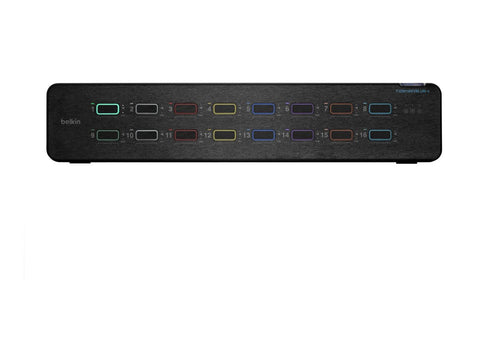 BELKIN 16-Port Single Head DP/HDMI to DP/HDMI Video Secure Desktop KVM Switch PP4.0