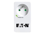 EATON Multiprises parafoudre 10A Protection Box 1 prise FR avec protection de ligne Tel/Internet Port USB