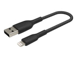 BELKIN BOOST CHARGE USB-A to Lightning Cable Braided 0.15M Black