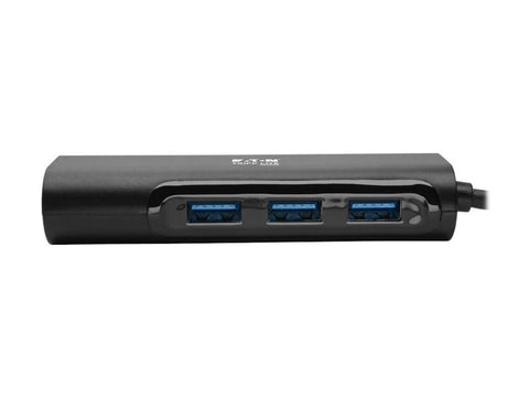 EATON TRIPPLITE 3-Port USB-C Hub with LAN Port USB-C to 3x USB-A Ports and Gbe USB 3.0 Black