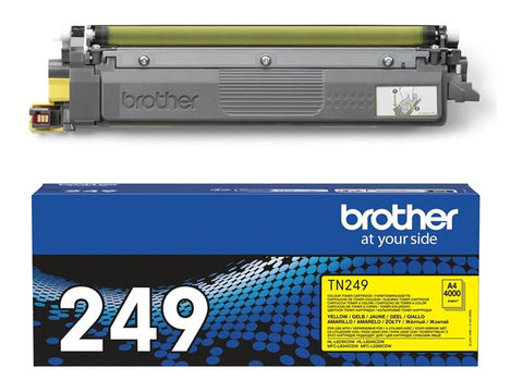 BROTHER TN-249Y Yellow Toner Cartridge Prints 4.000 pages